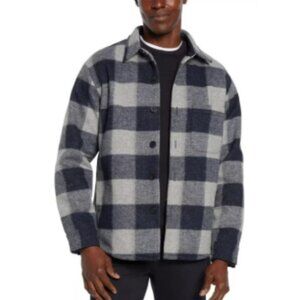 Banana Republic Men's Heritage Blue Plaid Shirt Jacket